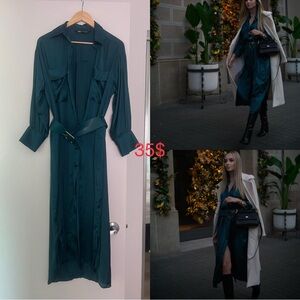 Zara Teal Dress with Belt